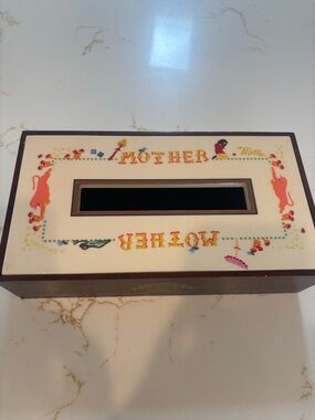 MOTHER Cream and Brown Decorative Tissue Box